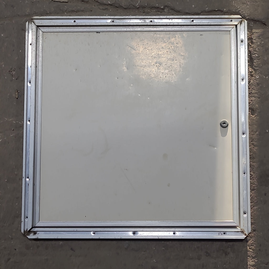 Used Square Cornered Cargo Door 20 7/8" x 20 7/8" x 5/8" - Young Farts RV Parts