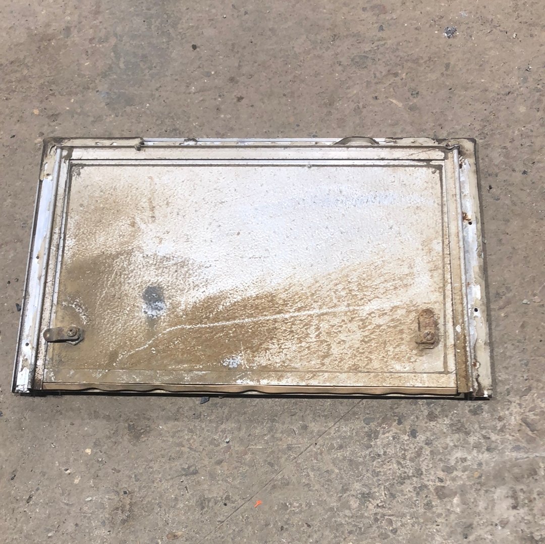 Used Square Cornered Cargo Door 20 x 12 1/2 - Young Farts RV Parts