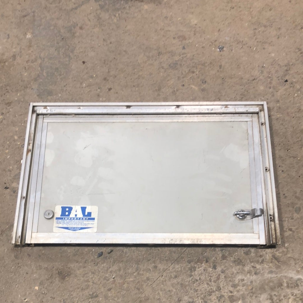 Used Square Cornered Cargo Door 20 x 12 1/2 - Young Farts RV Parts