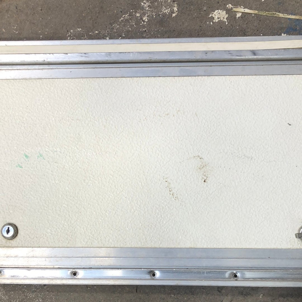Used Square Cornered Cargo Door 23 3/4 x 10 1/2 - Young Farts RV Parts