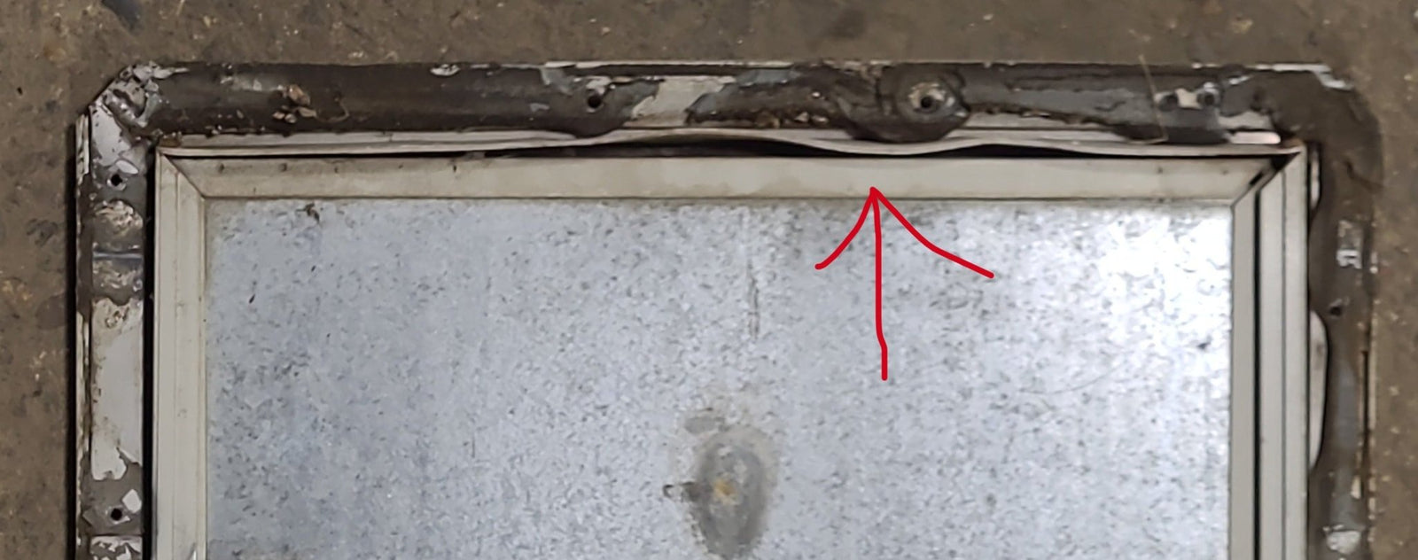 Used Square Cornered Cargo Door 29 1/4