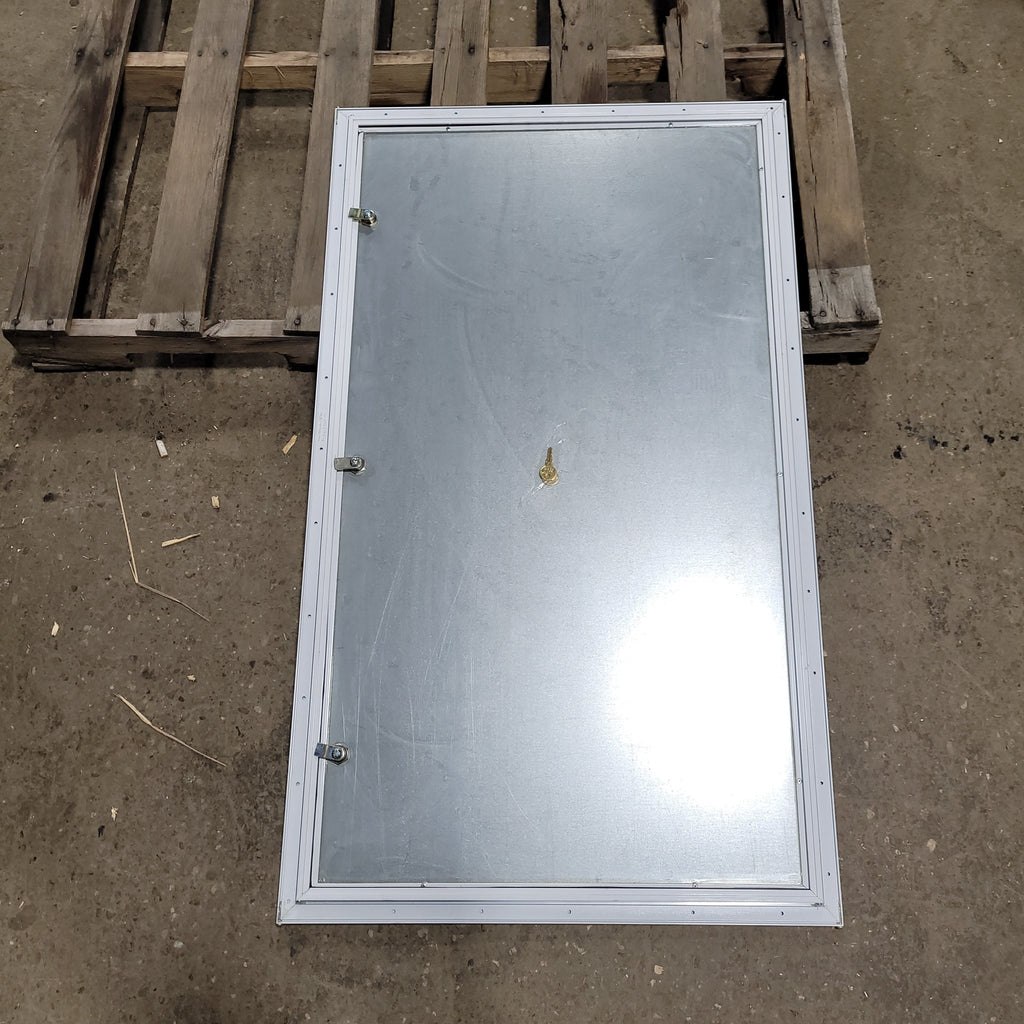 Used Square Cornered Cargo Door 42 x 24 X 1"D - Young Farts RV Parts