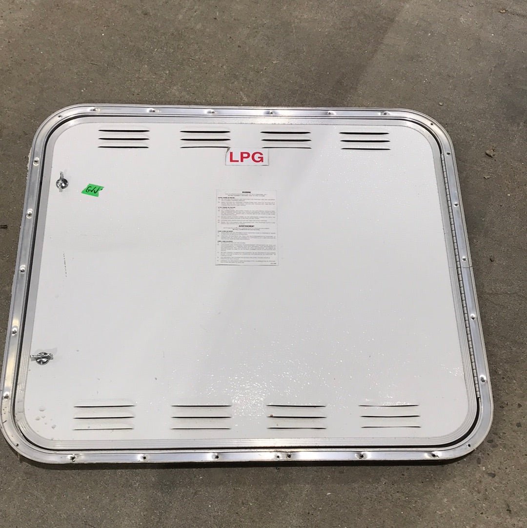 Used Square Cornered Propane cargo Door 30 1/2