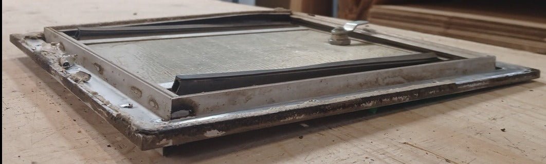 Used Squared Cornered Battery/Propane Cargo Door 11 3/4