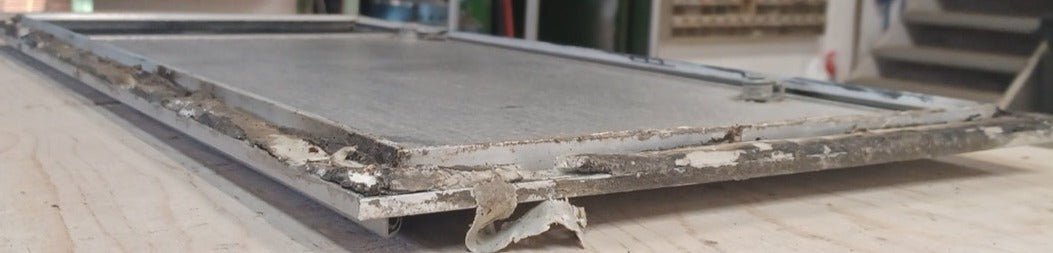 Used Squared Cornered Battery/Propane Cargo Door 30 3/4