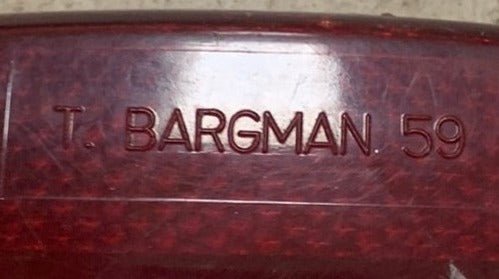 Used T. Bargman 59 | SAE-A-P2-88 Replacement Lens for Marker Light | Red - Young Farts RV Parts