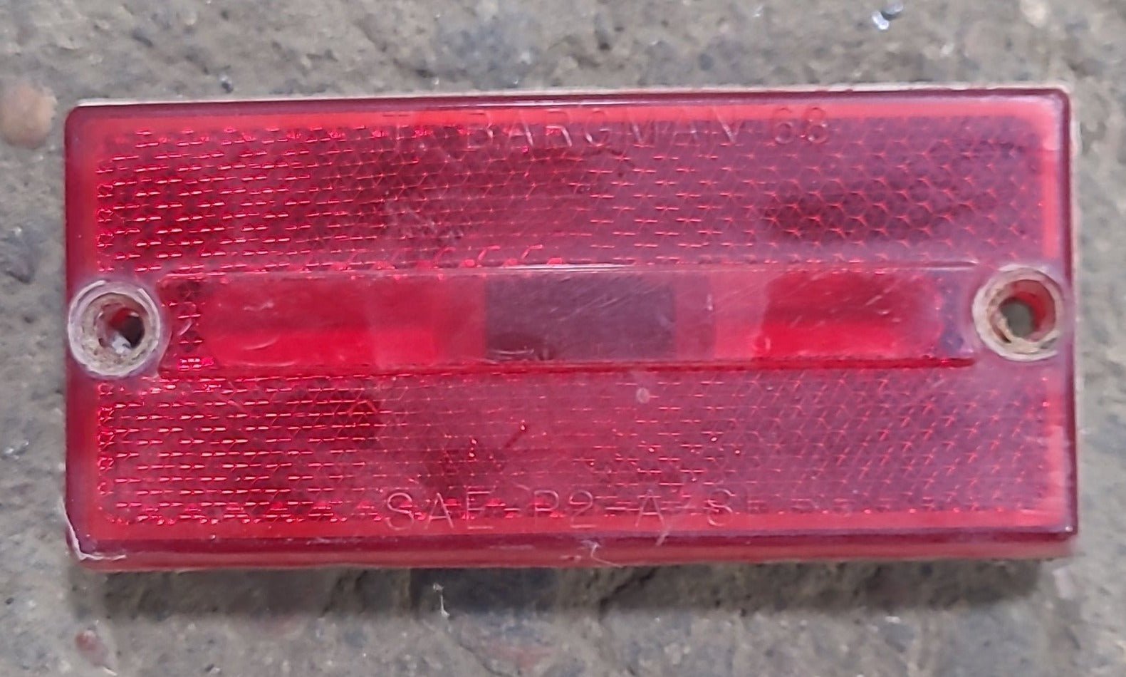 Used T-BARGMAN 68 SAE-P2-A-81 Marker Lights - Red - Young Farts RV Parts