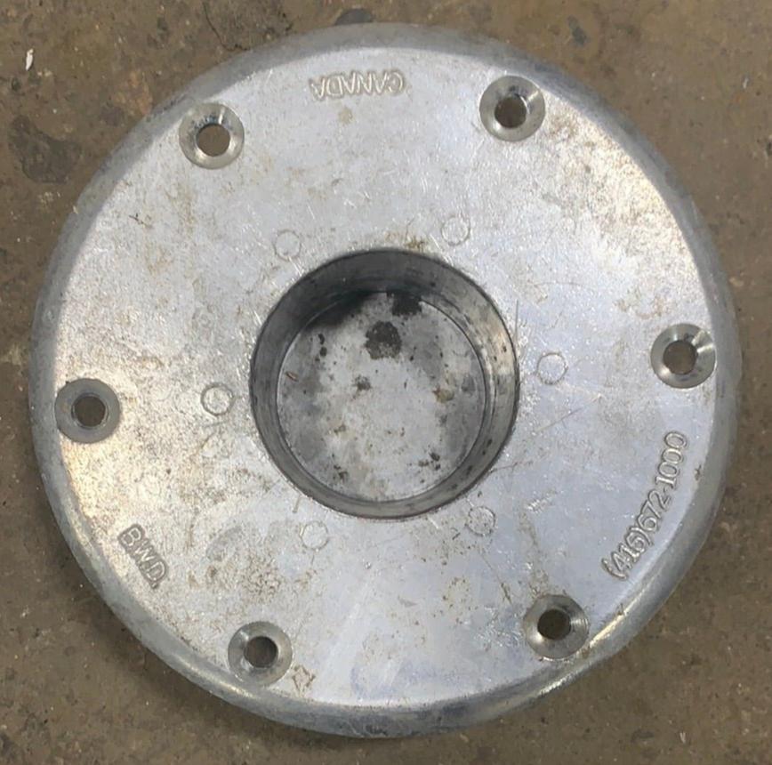 Used Table Base Inset Aluminum 6