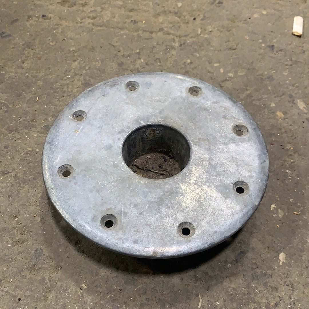 Used Table Base Inset Aluminum 7 1/2