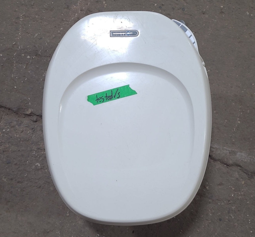 Used Toilet Complete Thetford Aqua-Magic IV (Low) Hand Flush - Bone 20919 - Young Farts RV Parts