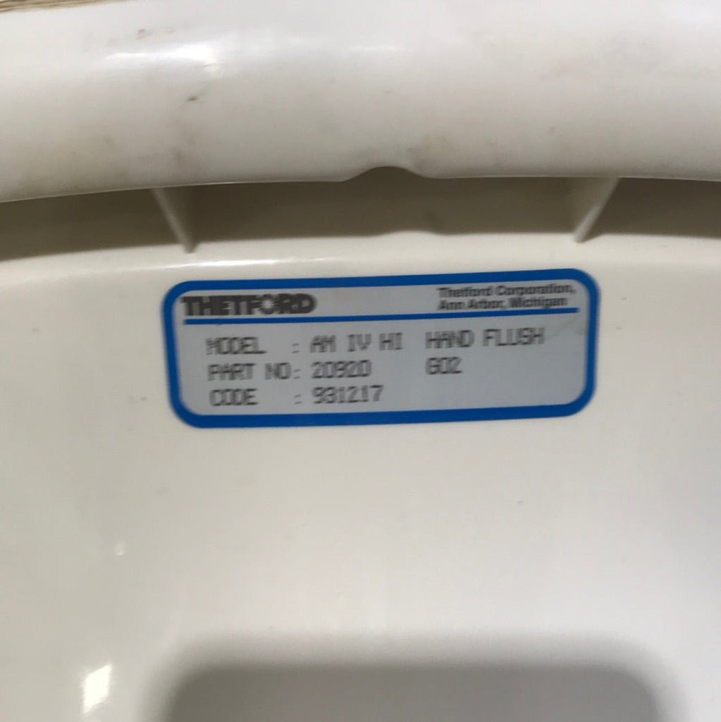 Used Toilet Complete Thetford AQUA MAGIC IV - Off-White - 20920 - Young Farts RV Parts