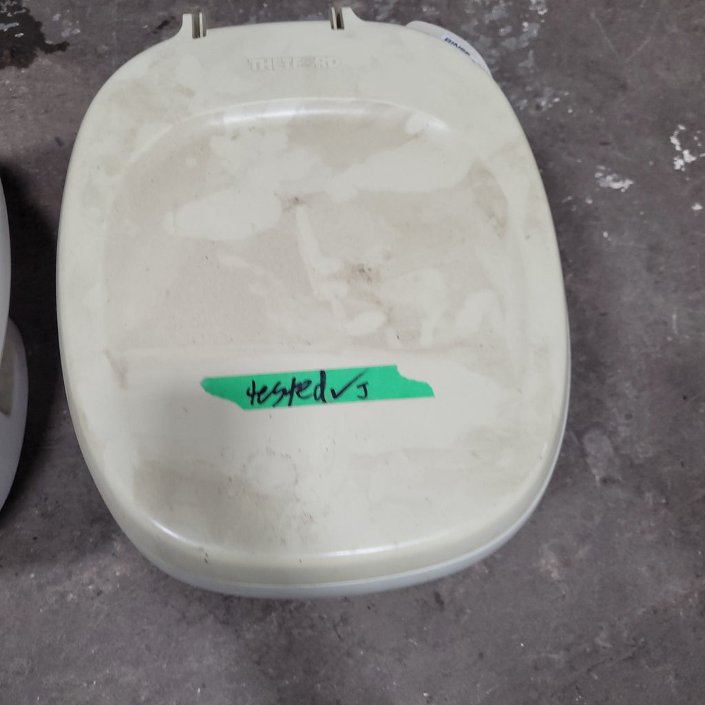 Used Toilet Complete Thetford Aqua-Magic IV Toilet Low Profile-Bone - Young Farts RV Parts