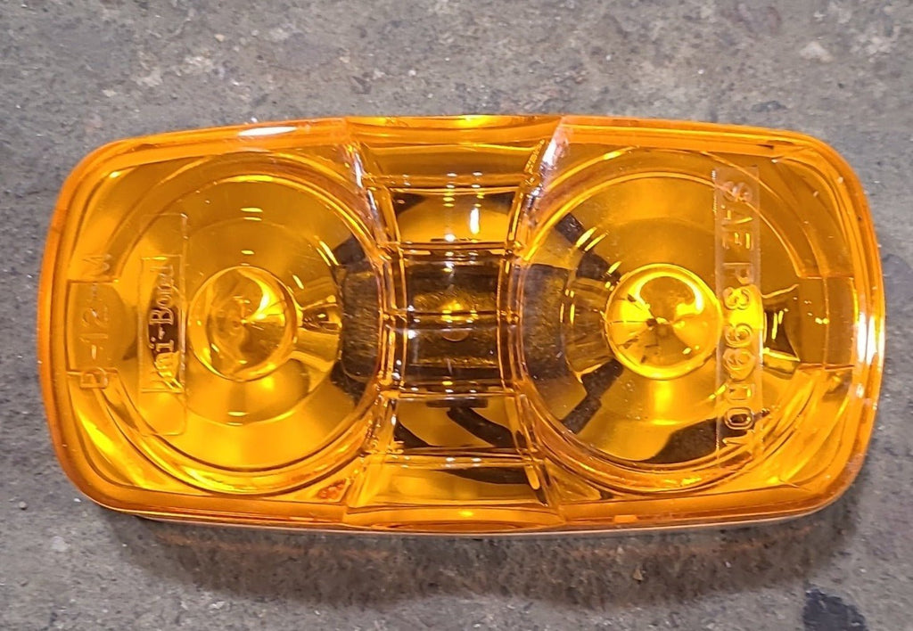 Used Uni-Bond SAE P3 99 DOT - D-12-M Replacement Lens for Marker Light - Amber - Young Farts RV Parts