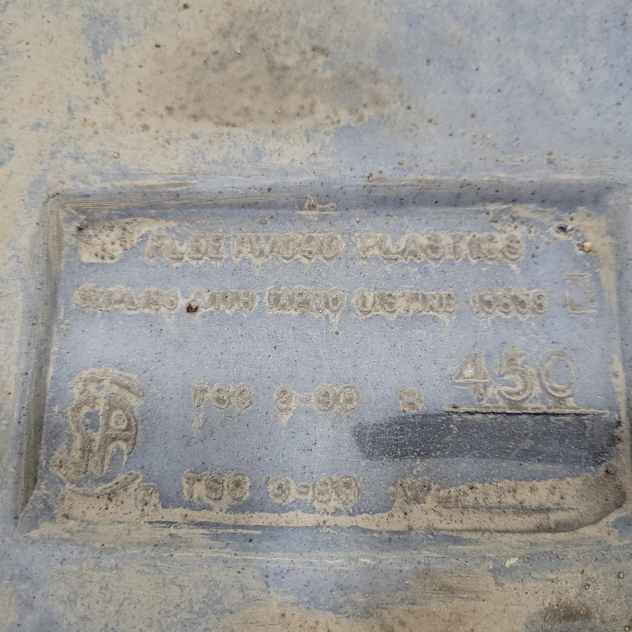 Used Waste/ Grey Water Tank 54 1/2" X 33 1/2" X 6" - Young Farts RV Parts