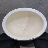 Used White Bathroom Sink 13 1/2