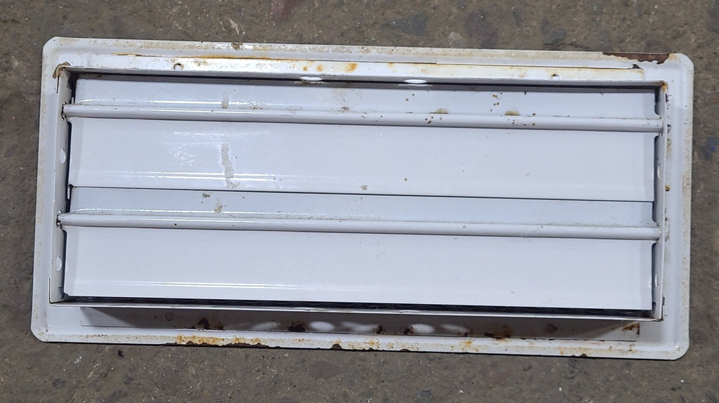 Used White Floor Register- Metal - Young Farts RV Parts