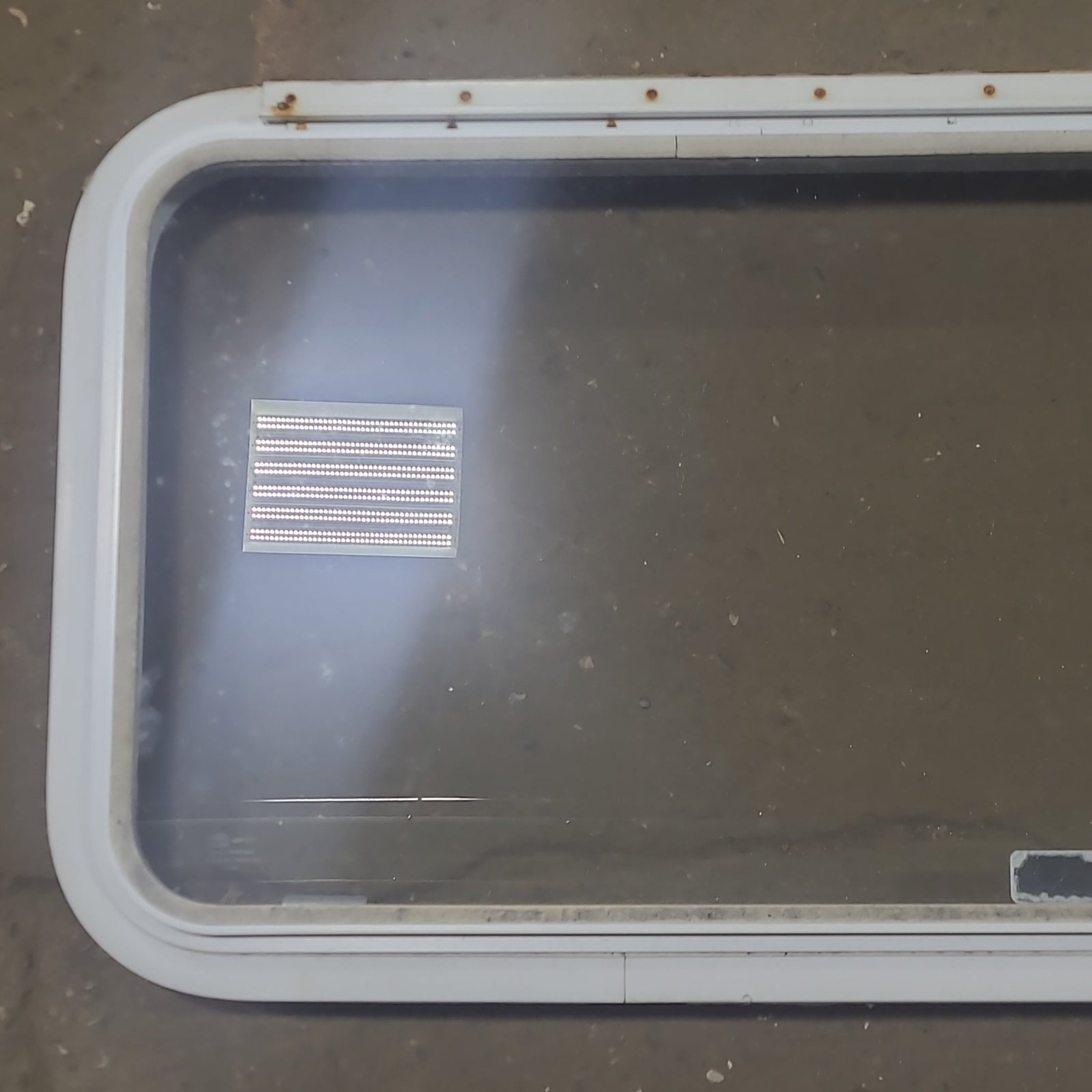 Used White Radius Emergency Opening Window : 30 1/4