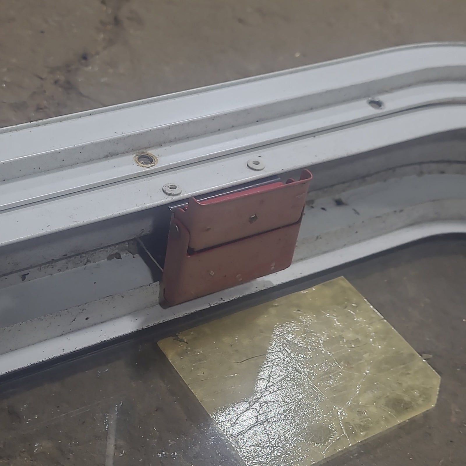 Used White Radius Emergency Opening Window : 35 1/2
