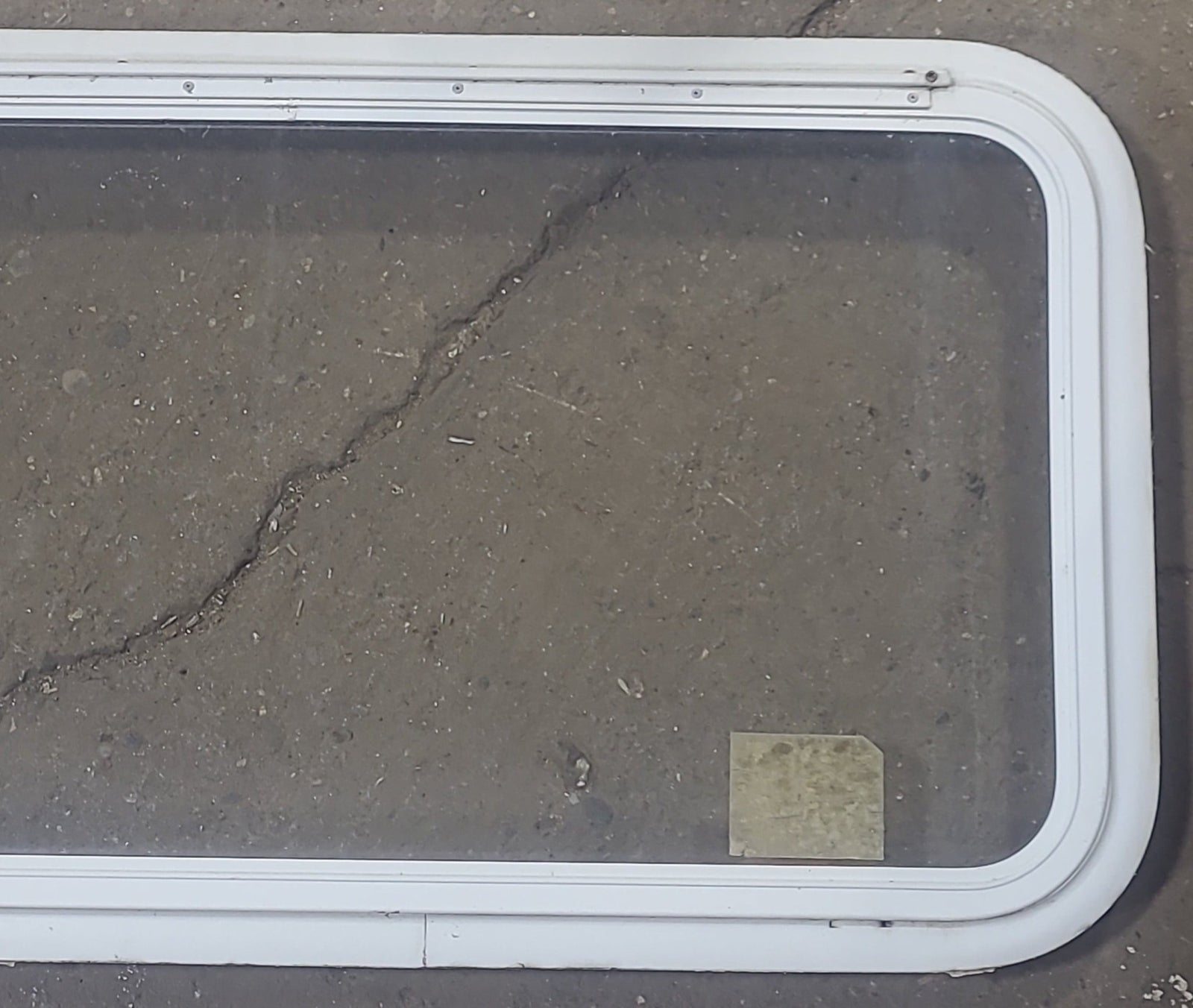 Used White Radius Emergency Opening Window : 35 1/2