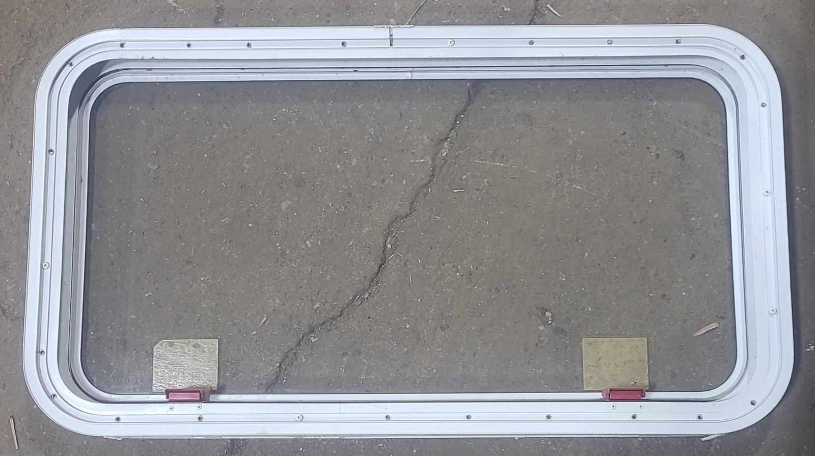 Used White Radius Emergency Opening Window : 35 1/2