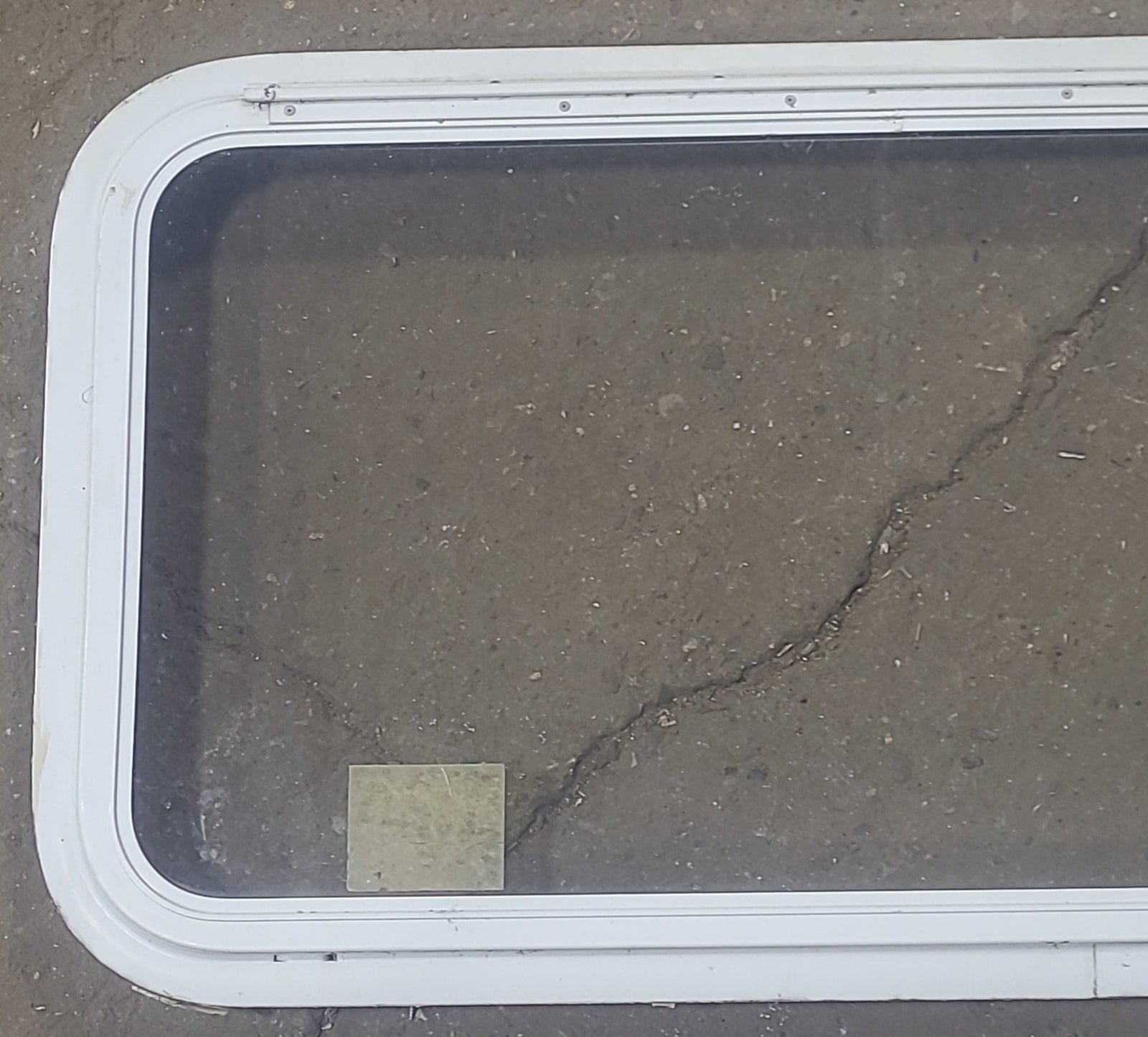 Used White Radius Emergency Opening Window : 35 1/2