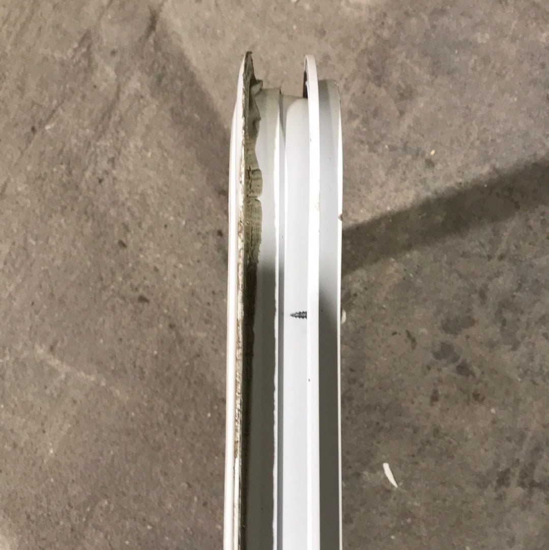 USED White Radius Non Opening Window : 21 1/2