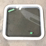 USED White Radius Non Opening Window : 21 1/2