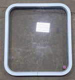 Used White Radius Non Opening Window : 23 1/2