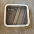 Used White Radius Non-Opening Window : 24 X 22 X 2" D - Young Farts RV Parts