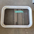 Used White Radius Non-Opening Window : 26 X 18 1/2 X 2" D - Young Farts RV Parts