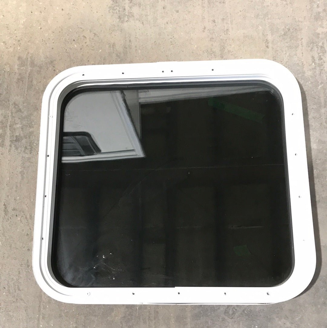 Used White Radius Non Opening Window : 31 1/2