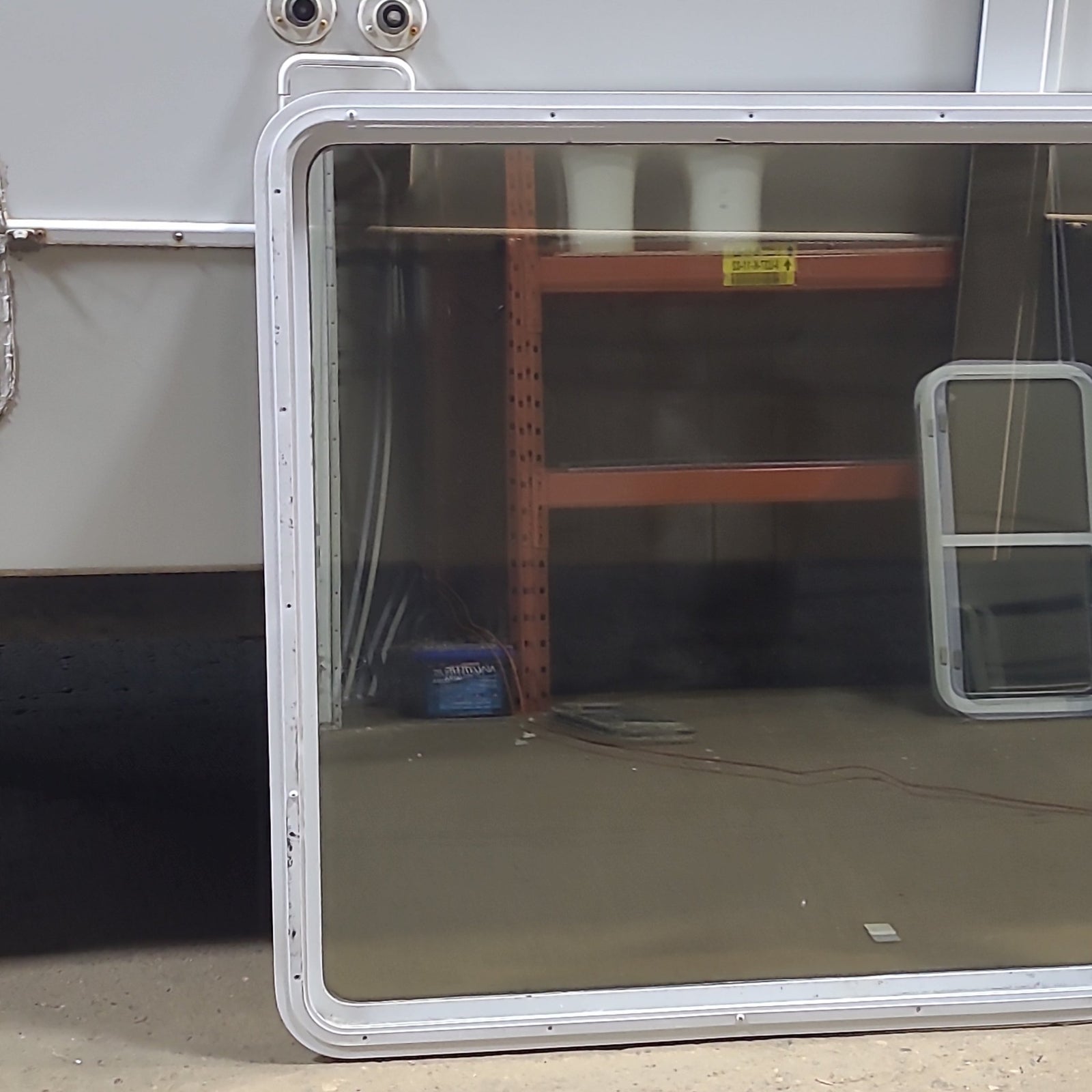 Used White Radius Non Opening Window : 41 1/2