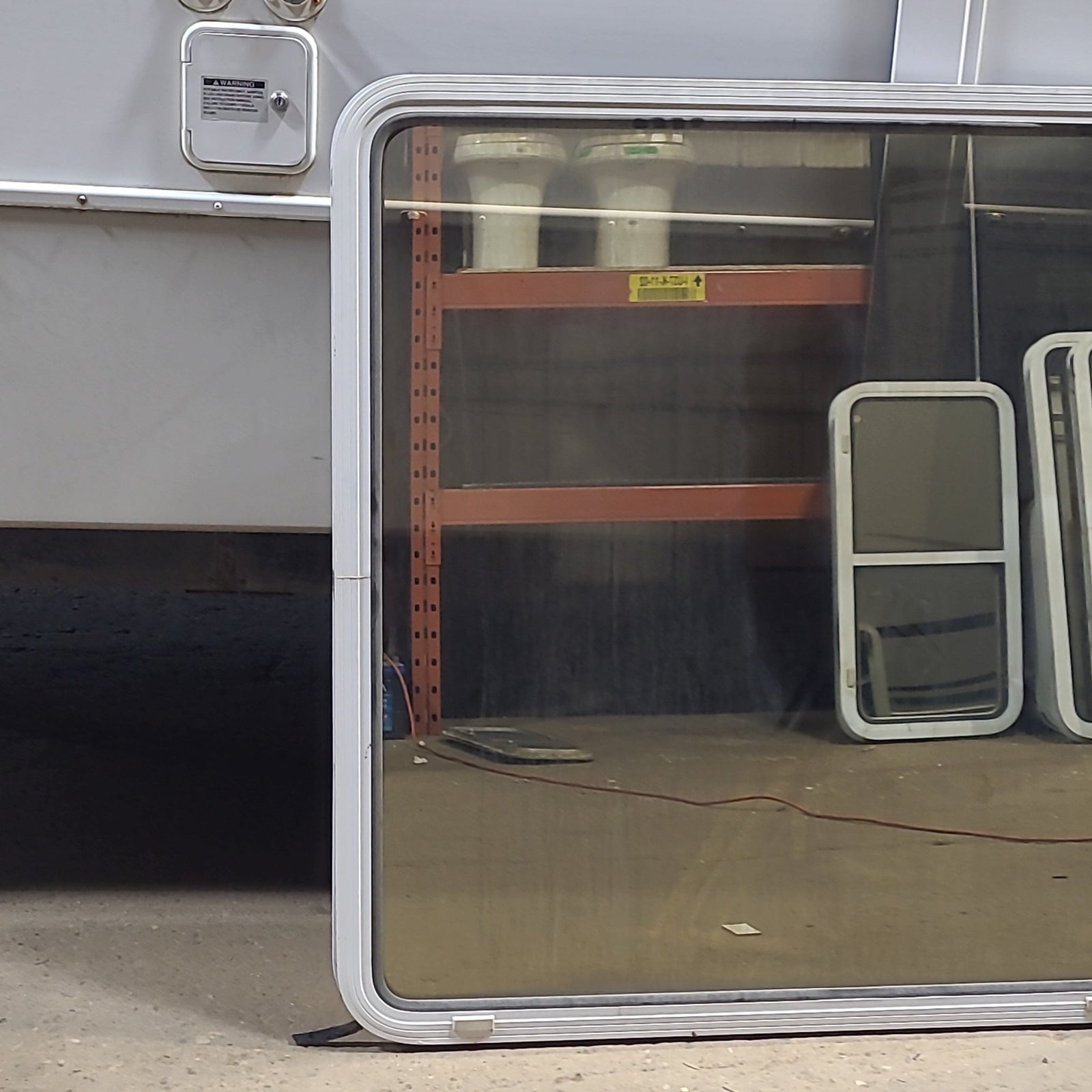 Used White Radius Non Opening Window : 41 1/2