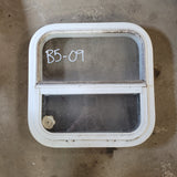 Used White Radius Opening Window : 17 1/4 X 17 1/4  X 2