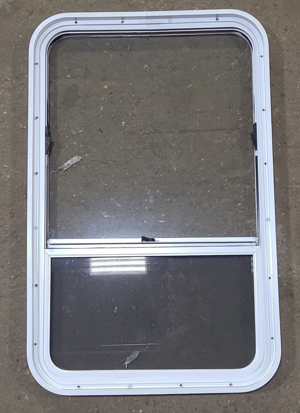 Used White Radius Opening Window : 22 1/4