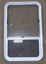 Load image into Gallery viewer, Used White Radius Opening Window : 22 1/4&quot; W x 35 3/4&quot; H x 1 3/4&quot; D - Young Farts RV Parts