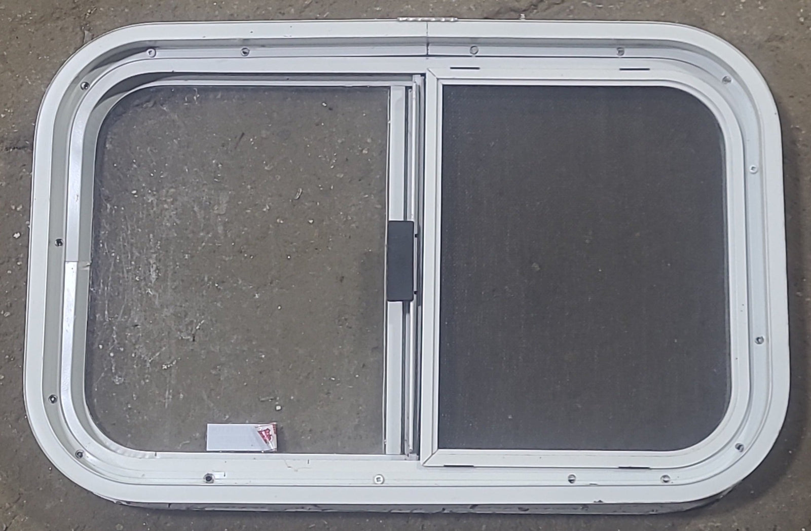 Used White Radius Opening Window : 23 1/2