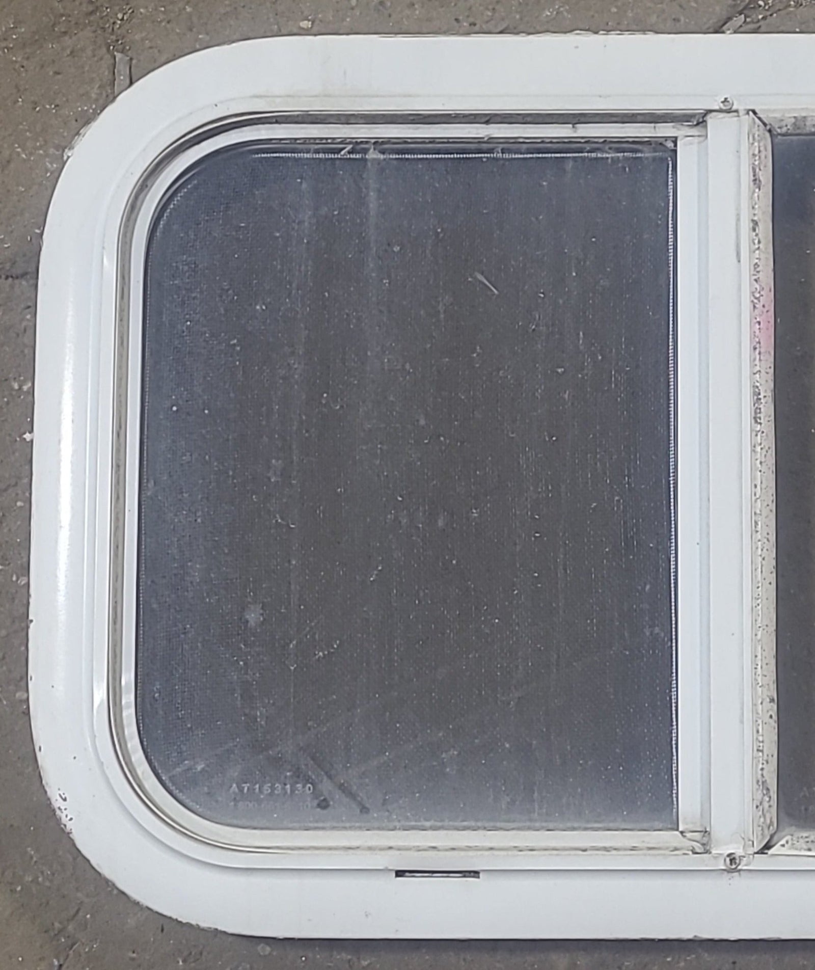 Used White Radius Opening Window : 23 1/2