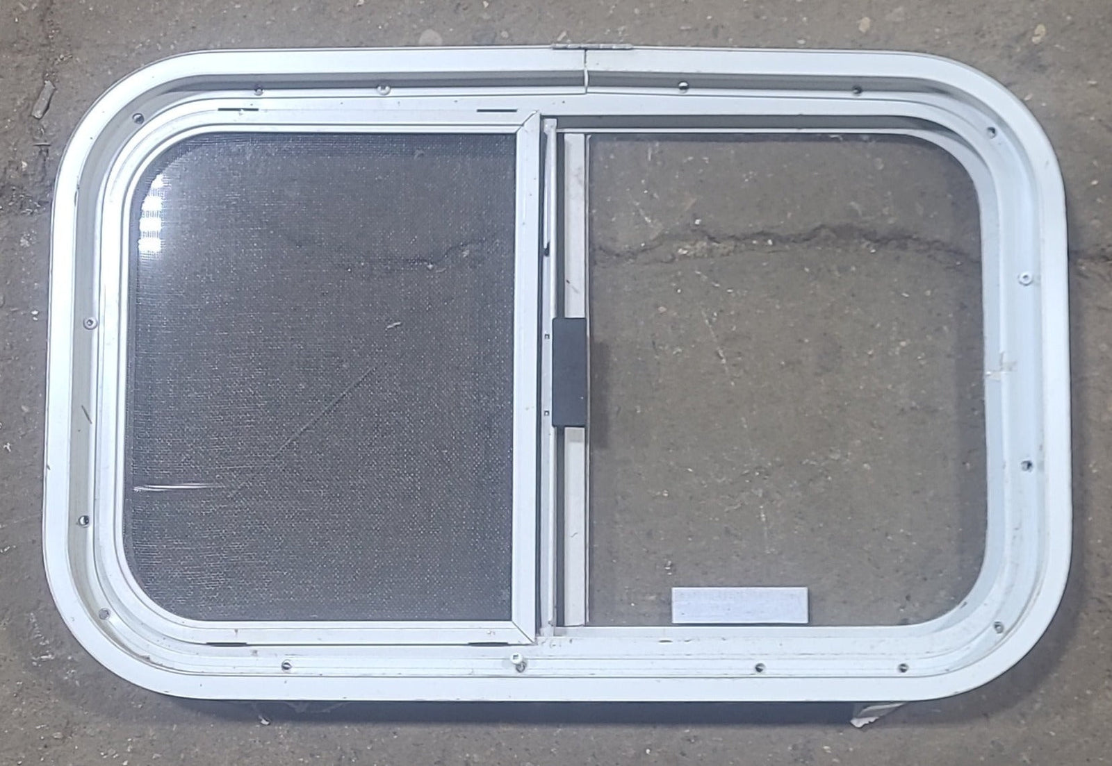 Used White Radius Opening Window : 23 1/2