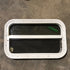 USED White Radius Opening Window : 23 1/2" W X 14 1/2" H X 2" D - Young Farts RV Parts