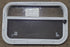 Used White Radius Opening Window : 23 1/2" W x 14 3/4" H x 1 7/8" D - Young Farts RV Parts