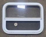 Used White Radius Opening Window : 23 1/2