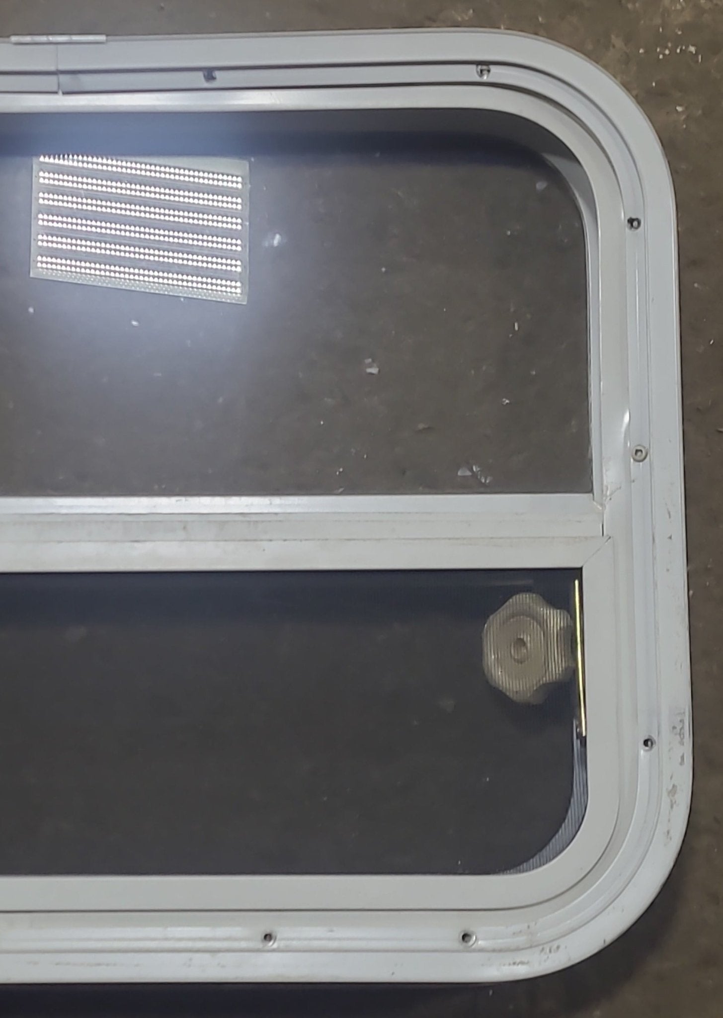 Used White Radius Opening Window : 23 1/2