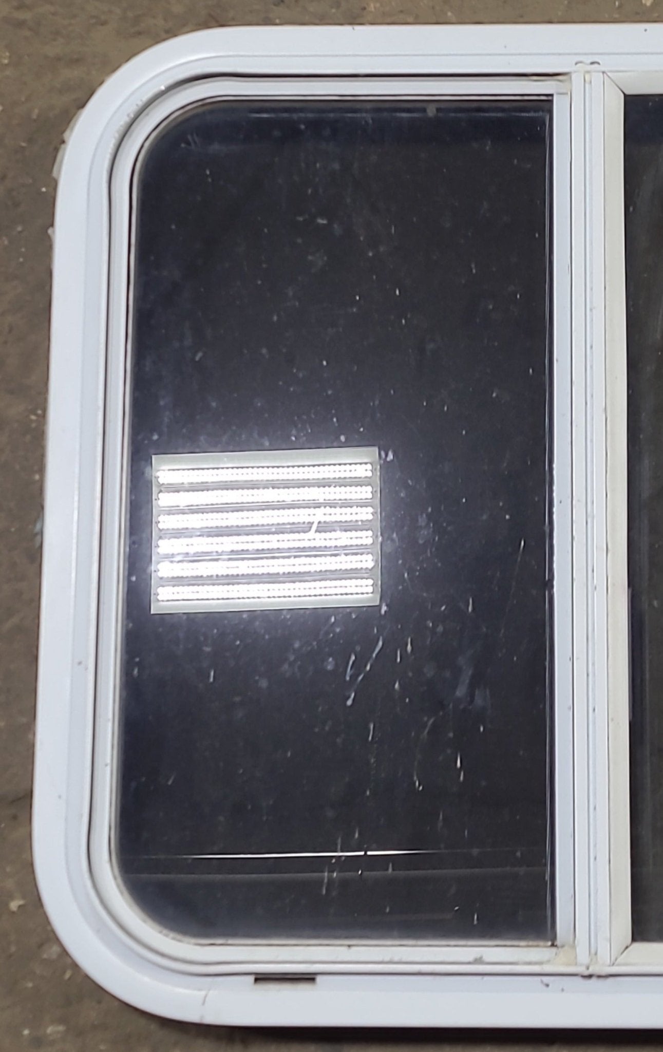 Used White Radius Opening Window : 23 1/2