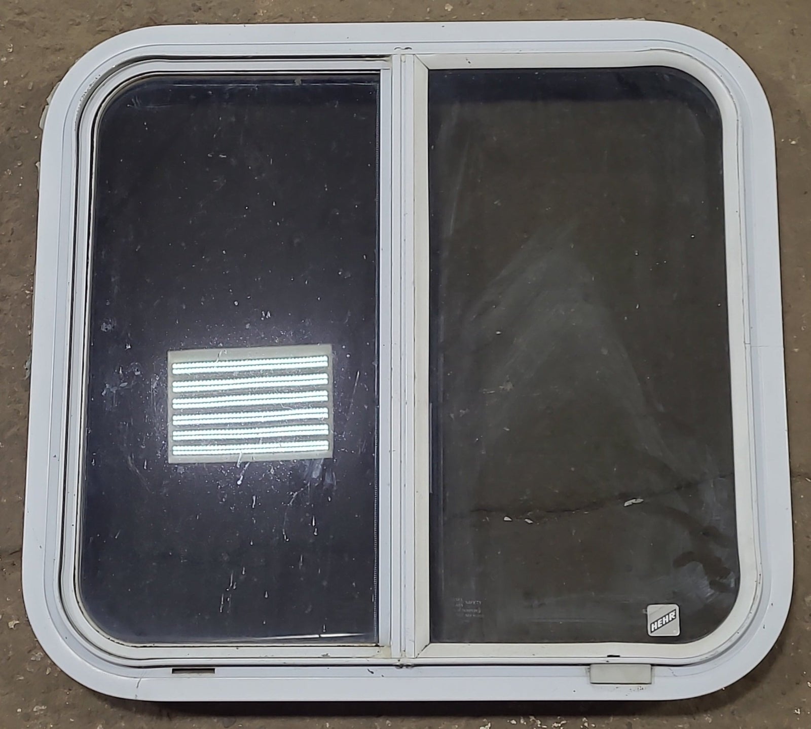 Used White Radius Opening Window : 23 1/2