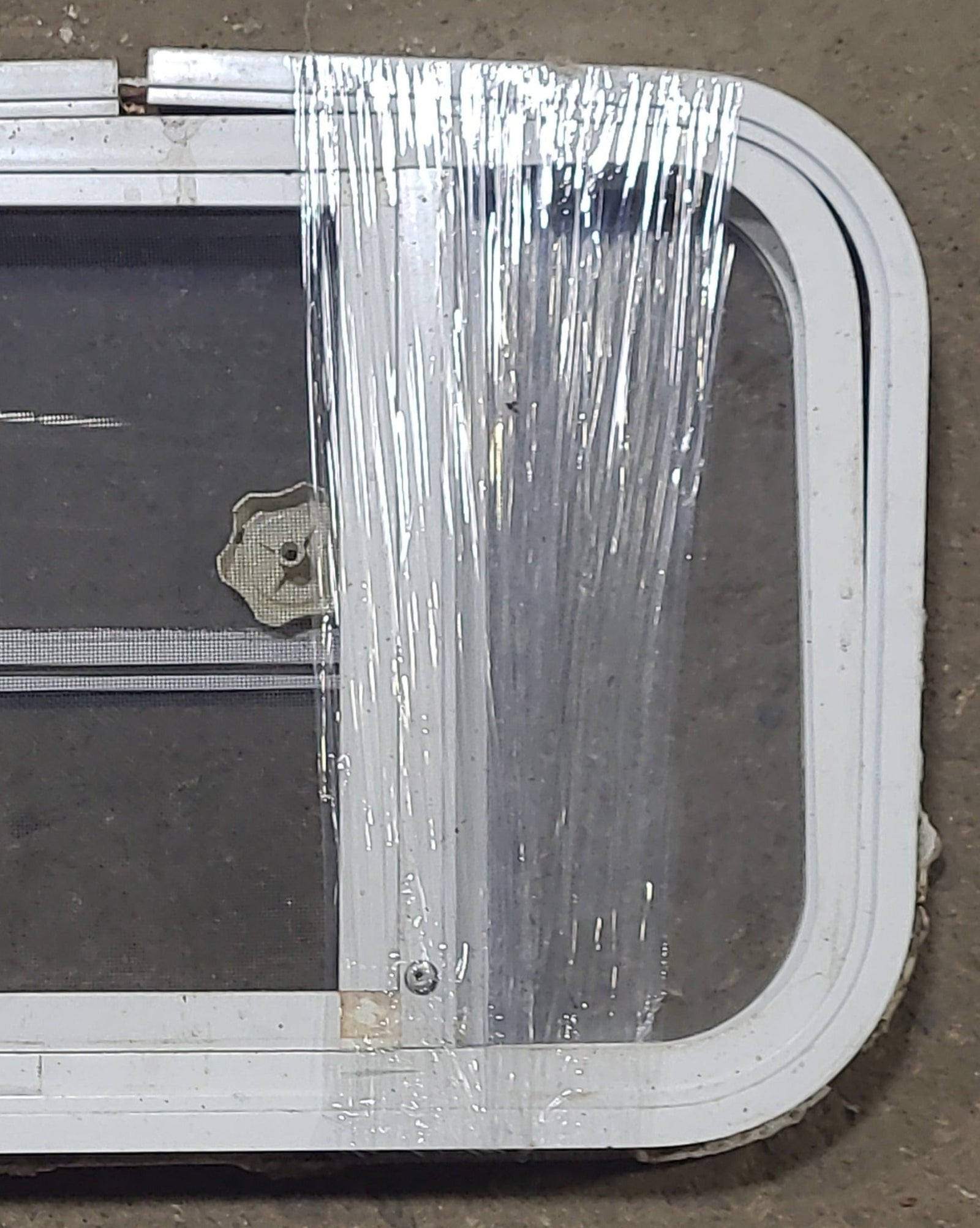 Used White Radius Opening Window : 23 3/4