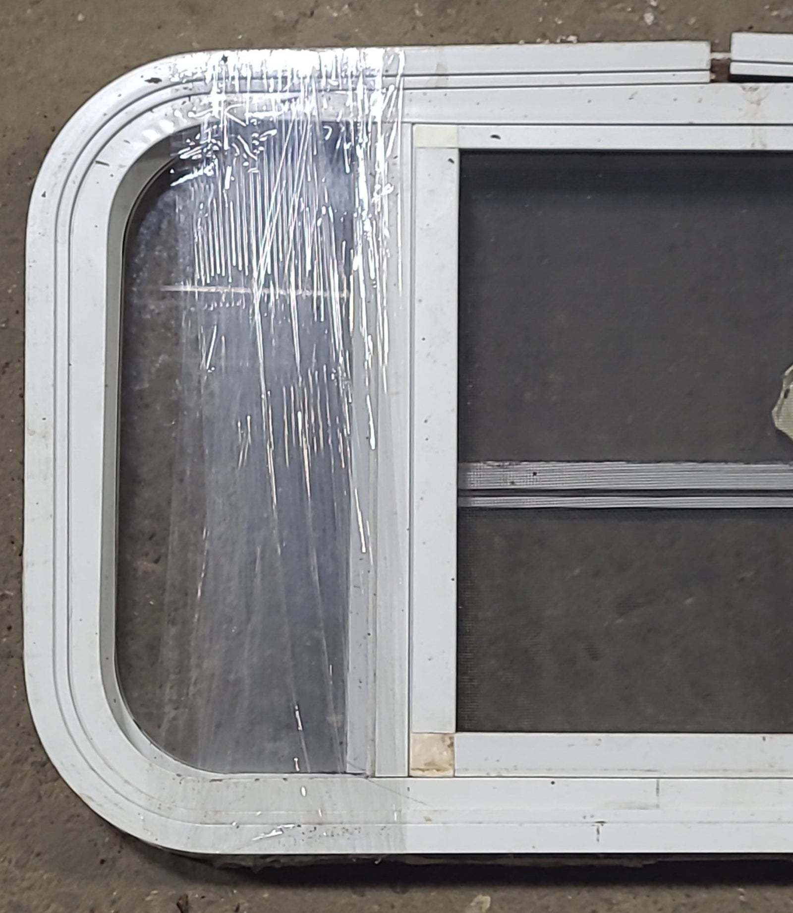 Used White Radius Opening Window : 23 3/4