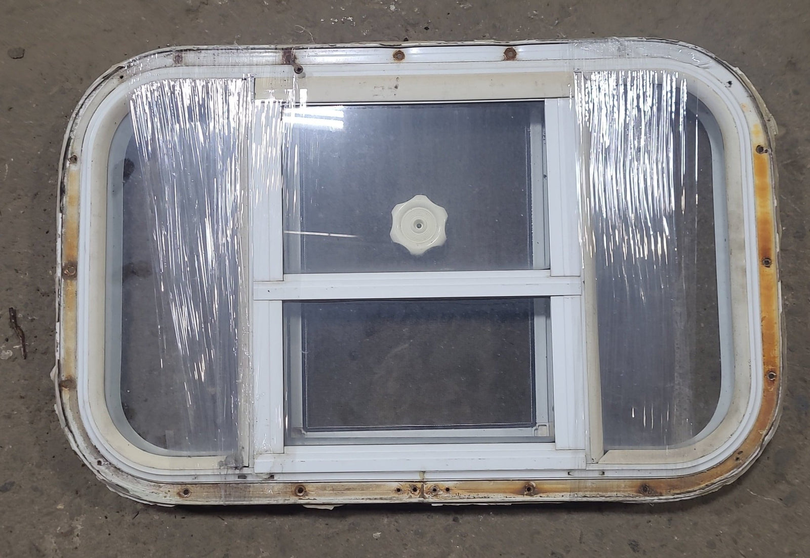 Used White Radius Opening Window : 23 3/4