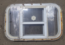 Load image into Gallery viewer, Used White Radius Opening Window : 23 3/4&quot; W x 14 5/8&quot; H x 1 3/4&quot; D - Young Farts RV Parts