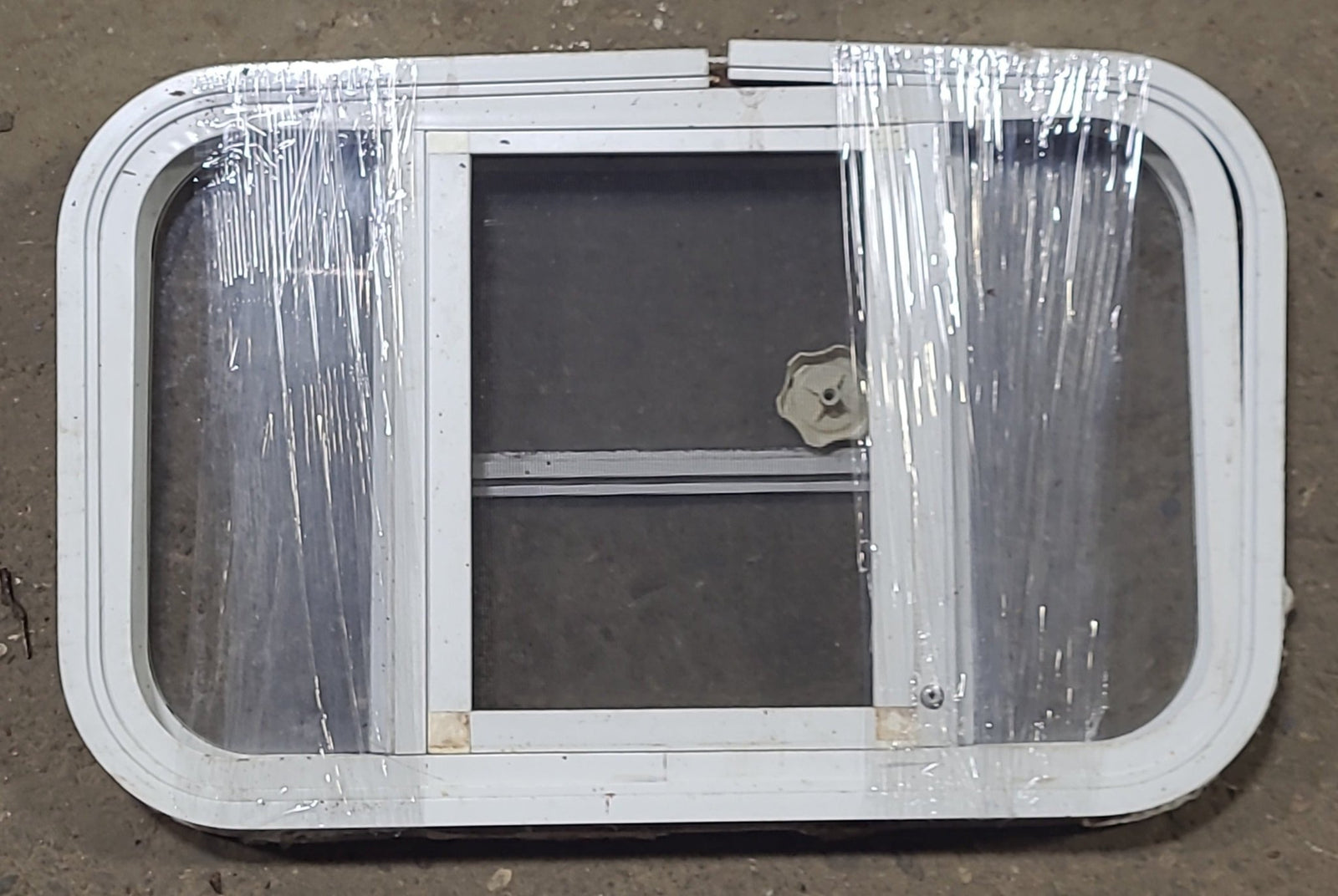 Used White Radius Opening Window : 23 3/4